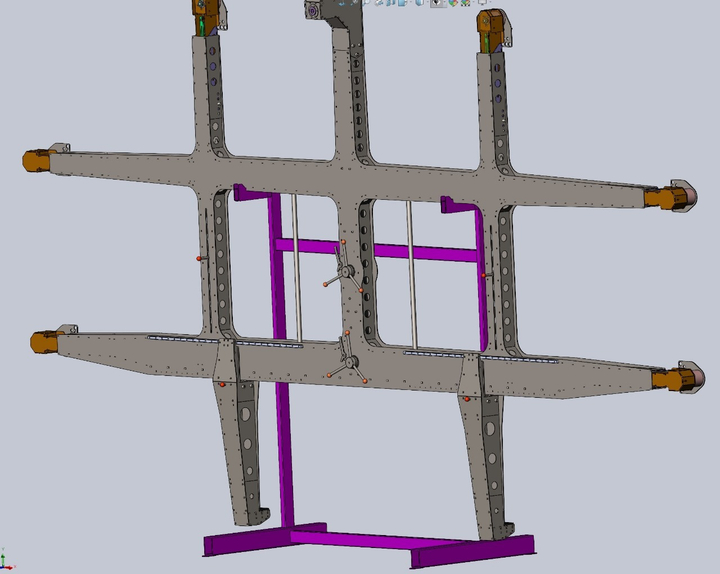 Траверса для перемещение листового стекла форматом 6000х3210 мм и г/п до 3000 кг