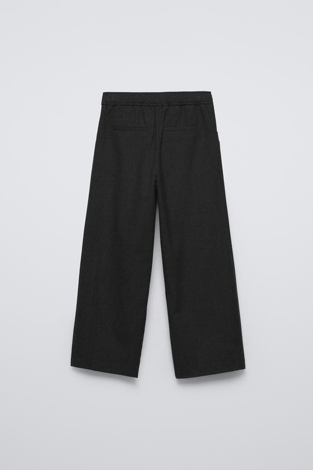 ZARA БРЮКИ ПРЯМОГО КРОЯ СО ШНУРКАМИ, АНТРАЦИТОВО-СЕРЫЙ