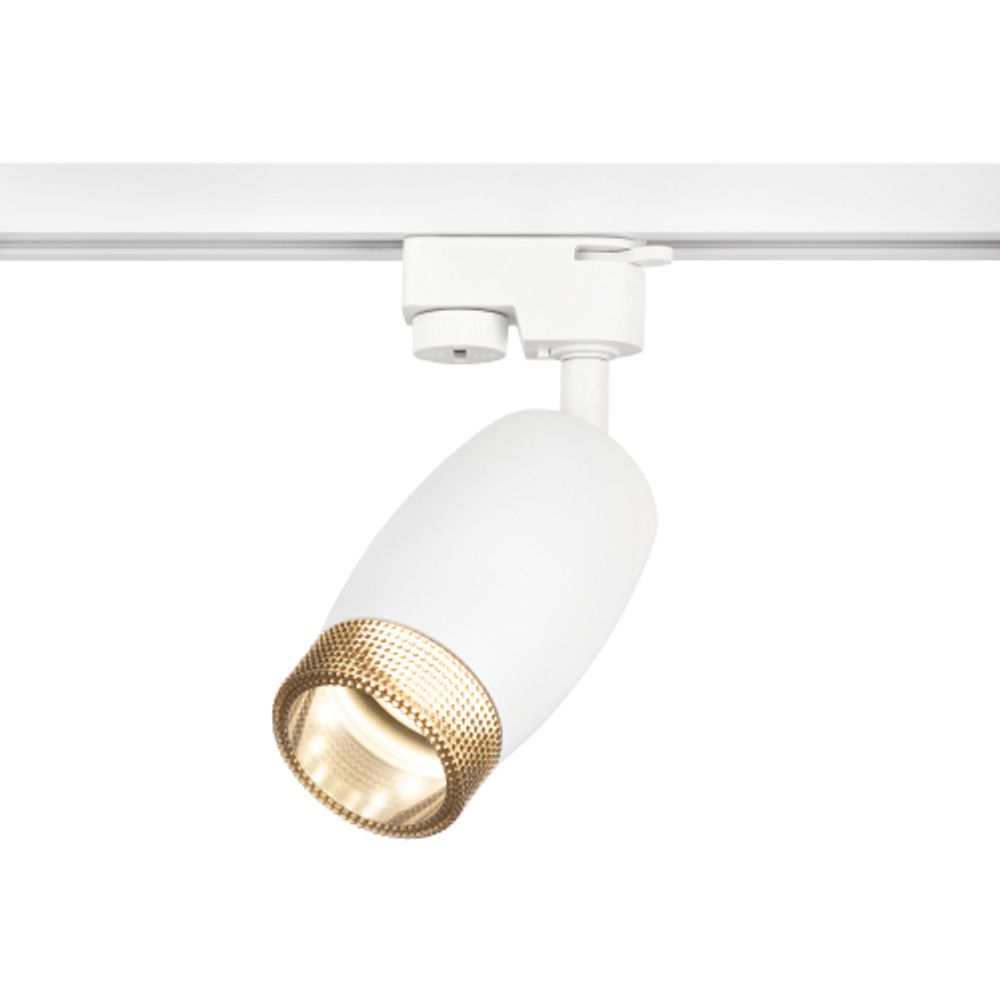 Трековый светильник однофазный ЭРА TR51-GU10 WH под лампу GU10 матовый белый | Однофазные светильники под лампу