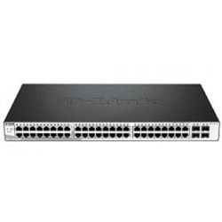 D-Link DGS-1210-52P/ME/B1A PROJ Управляемый L2 коммутаторс 48 портами 10/100/1000Base-T и 4 портами 1000Base-X SFP (порты 1-8 PoE 802.3af/at, порты 9-24 PoE 802.3af, PoE-бюджет 193 Вт)