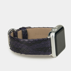 Ремешок кожаный для Apple Watch 42/44mm Classic фиолетового цвета