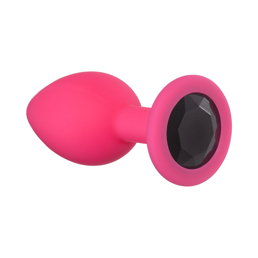 Анальная пробка Emotions Cutie Small Pink black crystal 4011-02Lola