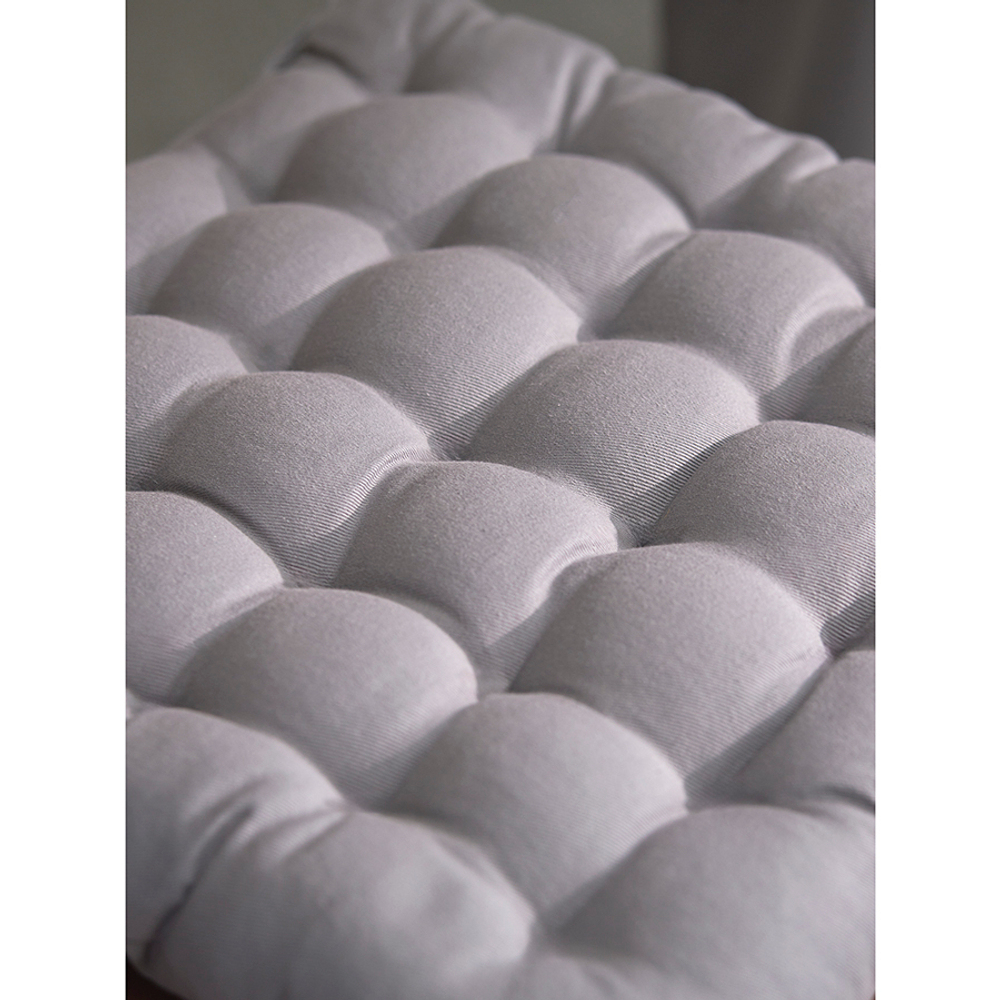 Подушка на стул из хлопка серого цвета из коллекции essential, 35х35 см