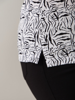 Блузка БЛ-122/белый-зебра