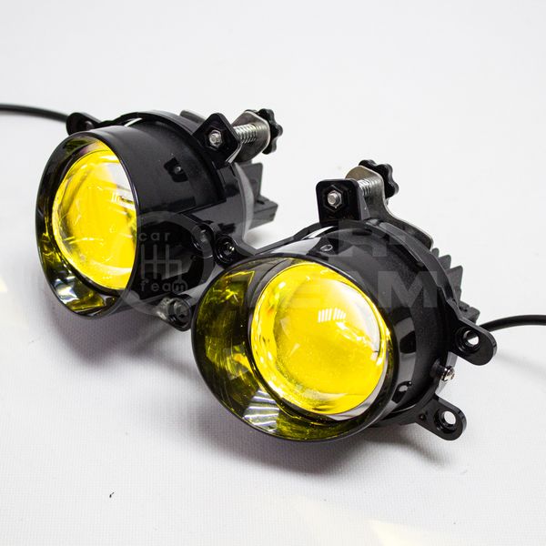Противотуманные фары (ПТФ) WD-016 Toyota Land Cruiser, Camry, Rav4, Alphard, Avensis, Lexus LX570, GS, IS, RX "ZMB" лазерные с Bi-LED модулем, белый/желтый свет