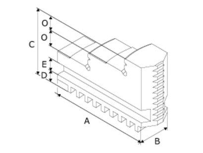 Кулачки (компл. из 3х шт.)SJZ-S 200 прямые 17 0000 3600 аналог BISON 398535040600