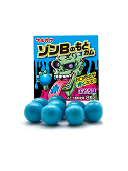 Резинка жевательная Marukawa Gum специальная серия "Ужастики", 8 шариков
