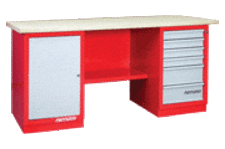 Верстак слесарный 2 тумбы: 1 дверца/6 ящиков 01.206 Ferrum