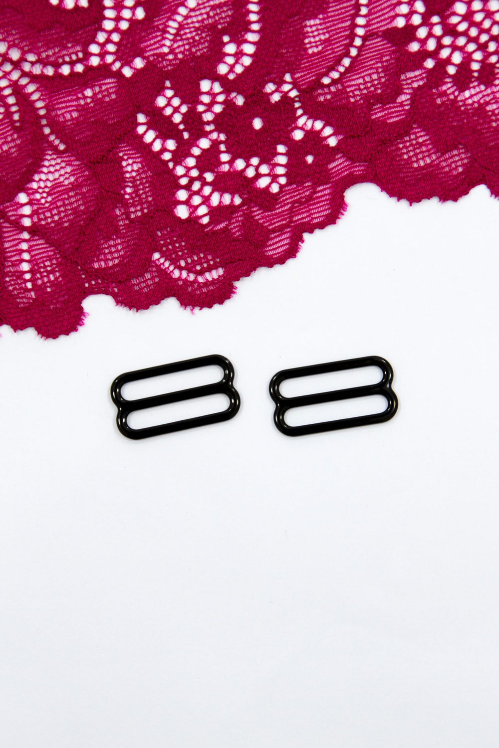 Кольцо, регулятор, крючок для бюстгальтера чёрный 0,6-2 см