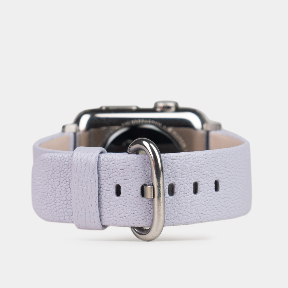 Ремешок для Apple Watch 40/41/42 mm из кожи козы, цвета сирени