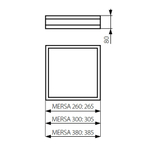 Светильник деревянный квадратный KANLUX MERSA 300-W/M