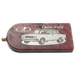 Авто-брелок "Лада" обсидиан