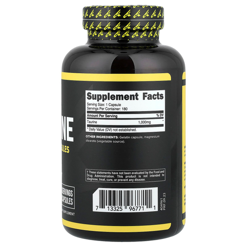 Primaforce, Таурин, 1000 мг, 180 капсул
