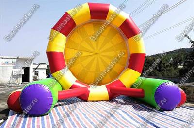 Надувной дартс «Многоцвет» на подкачке, диаметр 6 м, размер 6×2,5×5 м