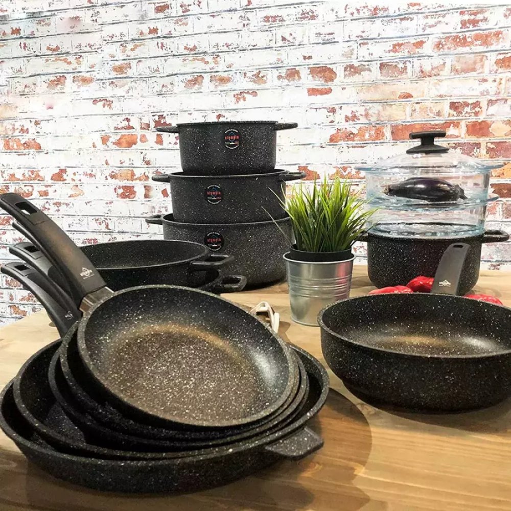 Кастрюля 28см Olympia Hard Cook Fix Induction