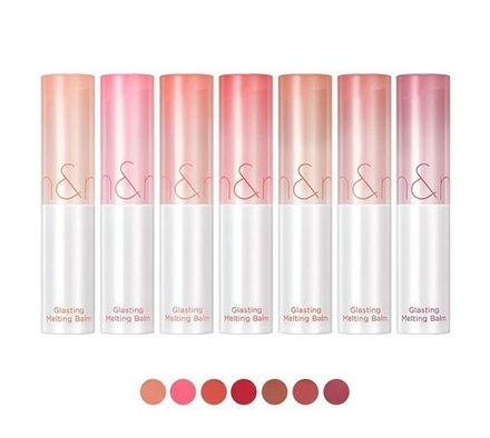 Тающий оттеночный бальзам для губ rom&nd в оттенках 03, 04, 06, 07