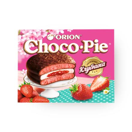 Пирожное Choco-Pie Клубника 360 гр