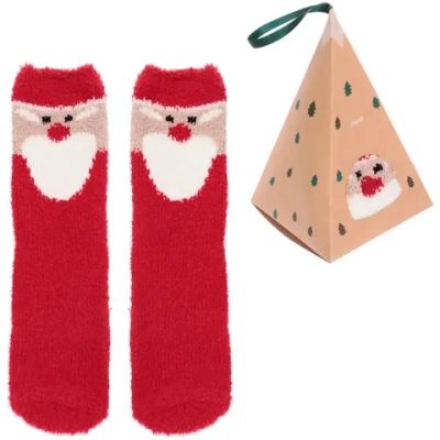 Носки женские махровые в подарочной коробке «Noskof - Дед Мороз», р. 36-39