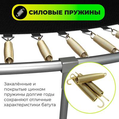 Батут с сеткой, диаметр 5 фт