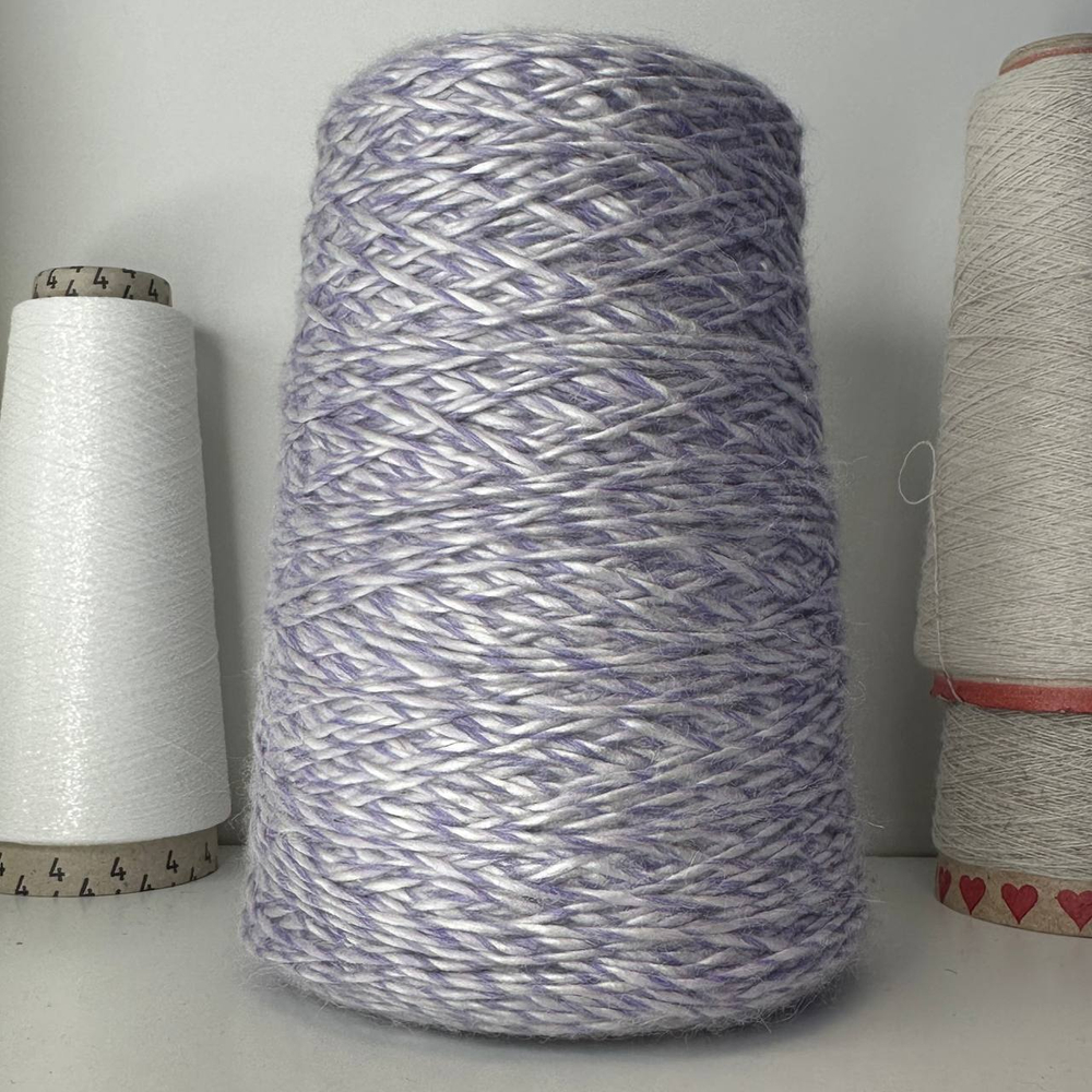 MONALISA - New Mill; 30% альпака, 19% меринос, 6% п/а, 45% п/c; 150м/100гр; цвет: сиренево-белый