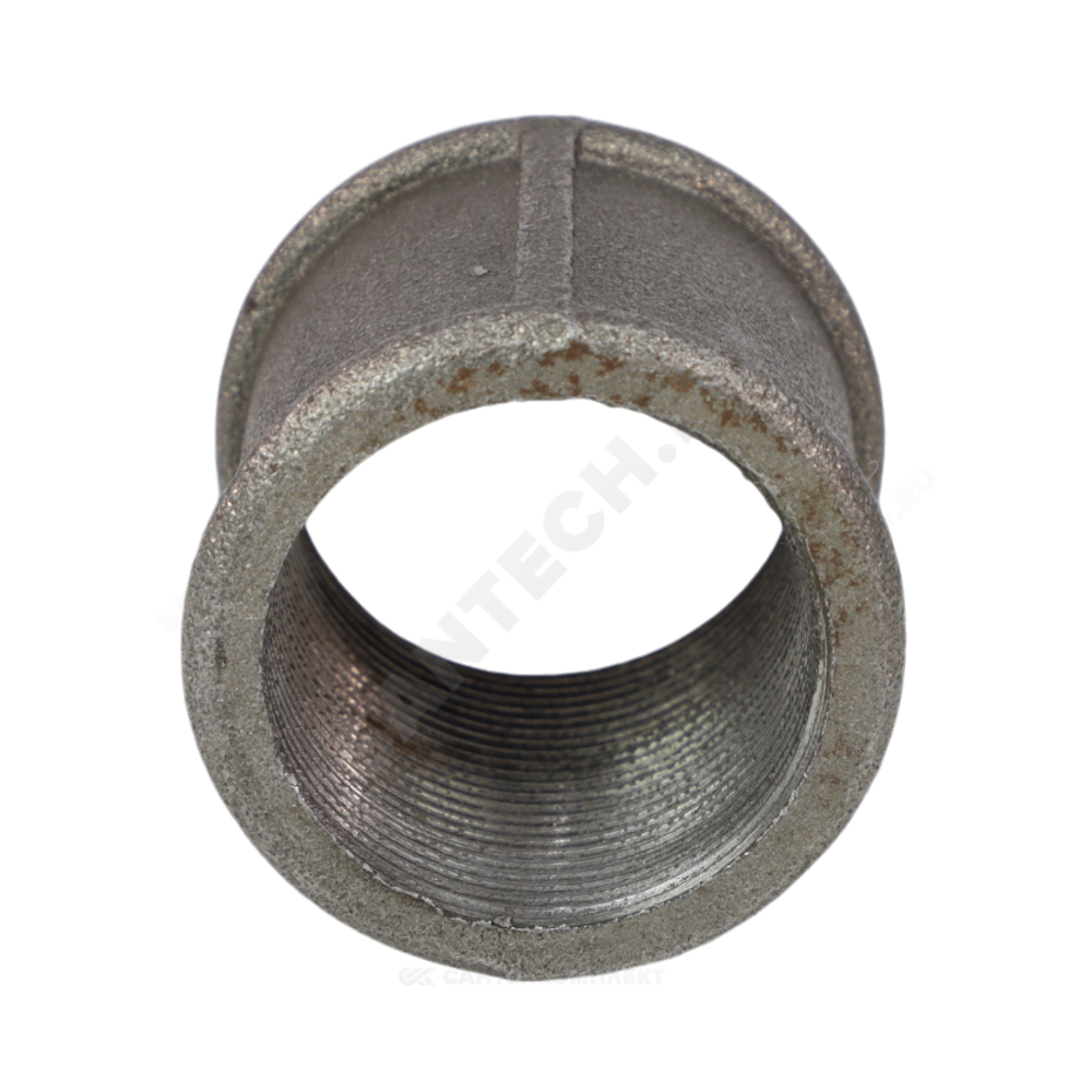 Муфта длинная чугун Ду 15 (1/2") ВР Fittex