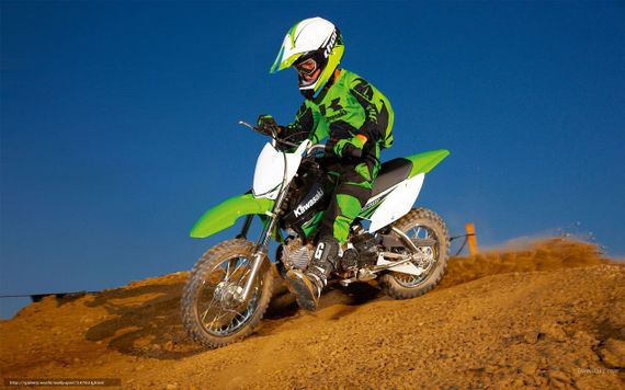 Мотоцикл кроссовый эндуро KAWASAKI KLX110