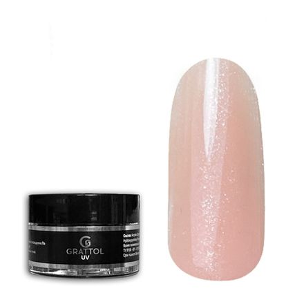 Grattol Camouflage Gel Shimmer Cream Rose - Гель камуфлирующий с шиммером, 15мл
