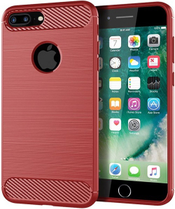 Чехол для iPhone 8 Plus цвет Red (красный), серия Carbon от Caseport