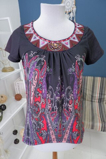 Блуза Elisa Immagine с принтом 46 размер