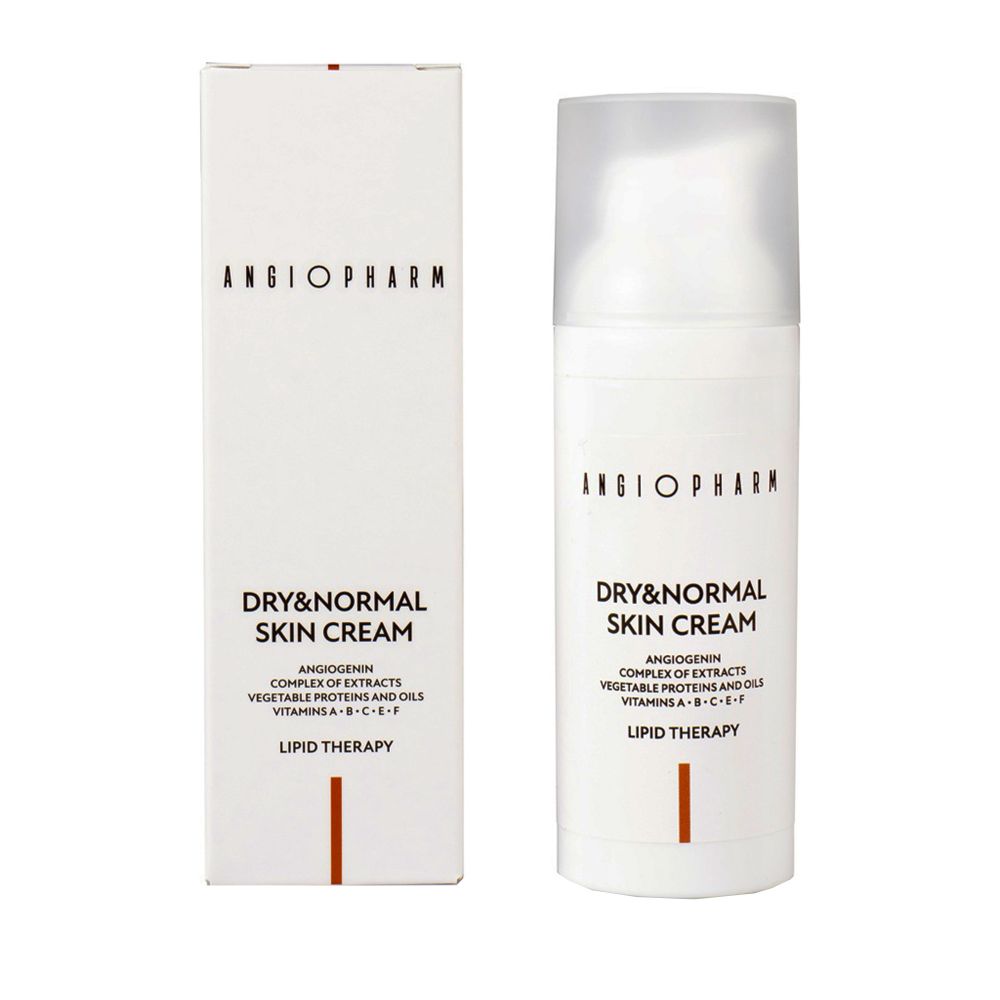 Крем для сухой и нормальной кожи ANGIOPHARM Dry & Normal Skin Cream 50мл