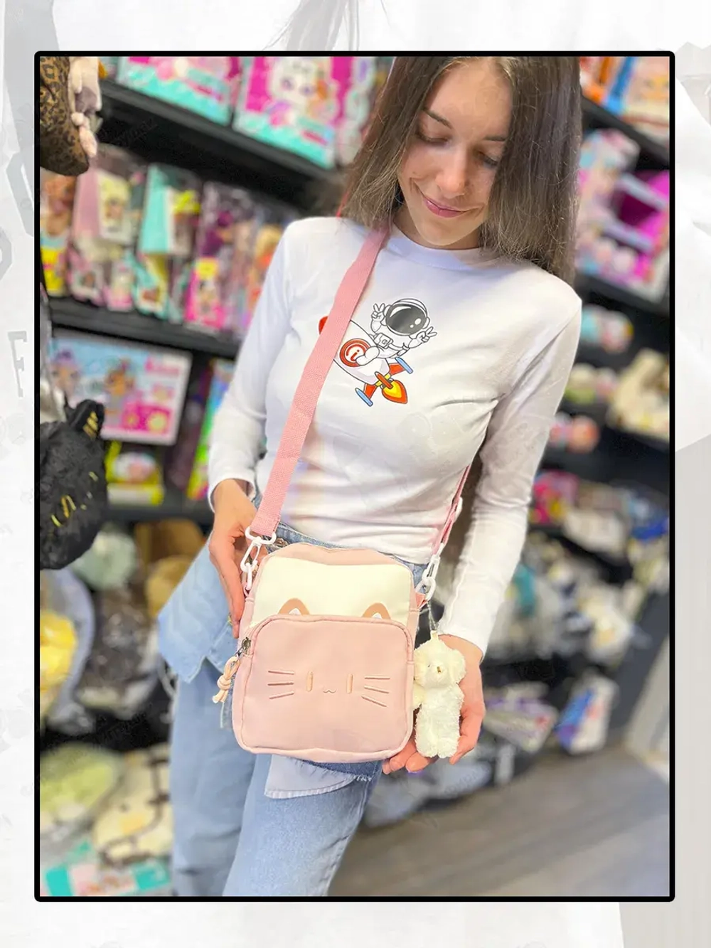 Сумка для девочки подростка Pusheen Cat сумочка Кот Пушин