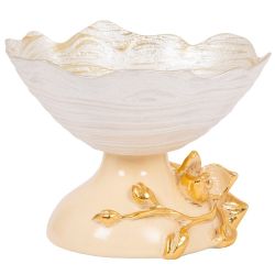 Фруктовница-конфетница Орхидея Лайм Айвори