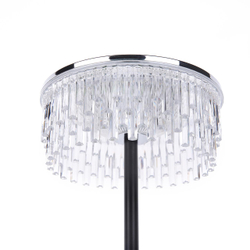 8204/1TL LEDIO LN26 531 серебро/черный/прозрачный, металл/акрил Настольная лампа LED 7W 4000К 220V SATIANA