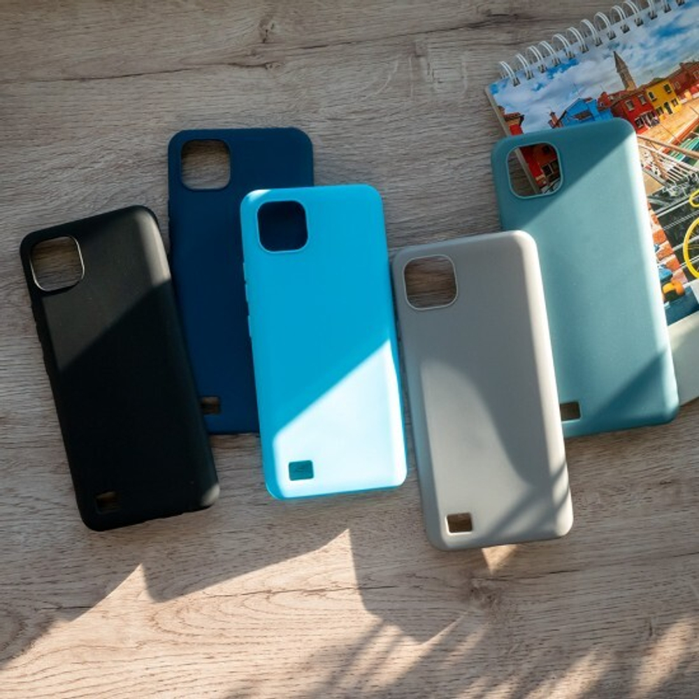 Чехол для Realme C20, ТПУ, 011010 Серый