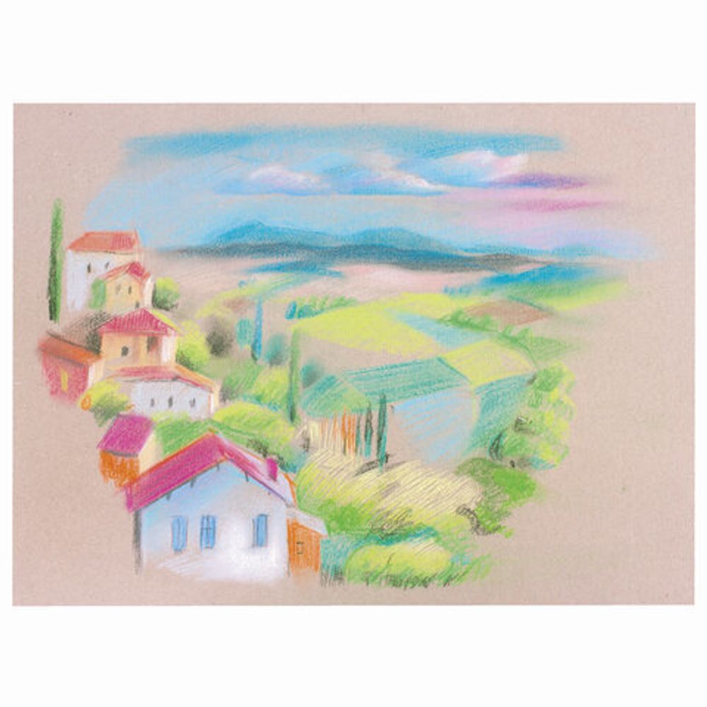 Пастель сухая художественная BRAUBERG ART CLASSIC, 24 цвета, круглое сечение, 181454