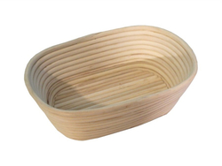 Корзинка для расстойки теста из лозы ротанга овальная 21х15х8 см