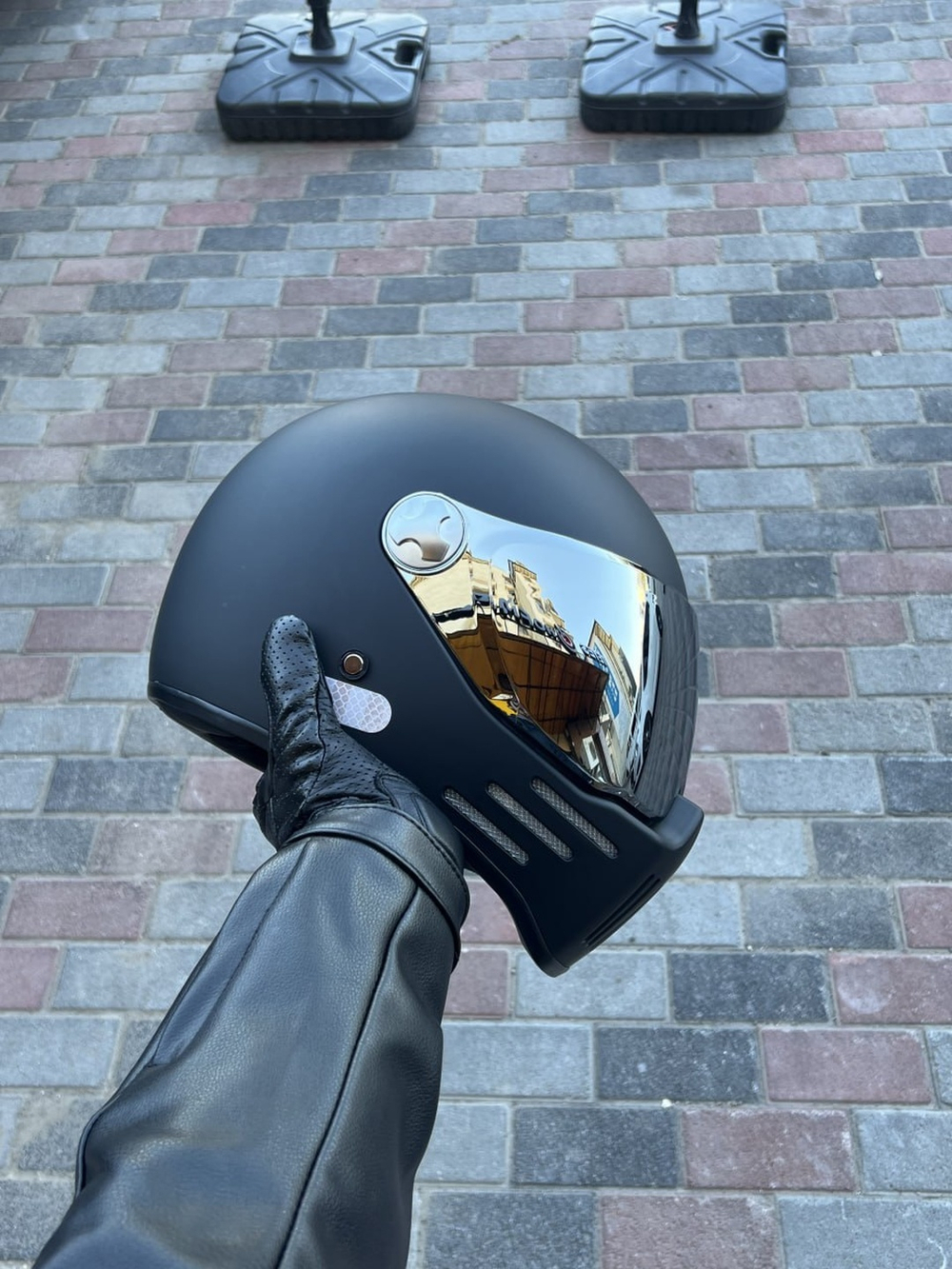 Мотошлем ORZ Bandit Matte Black