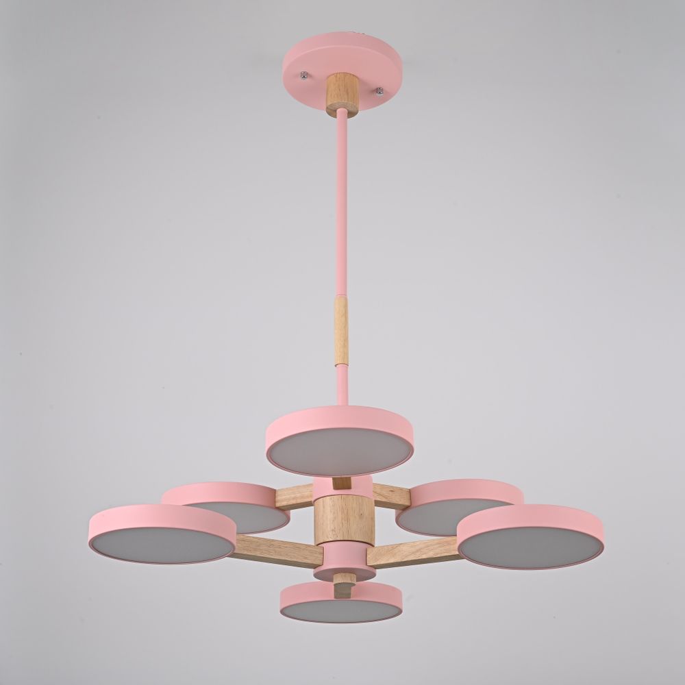 Люстра на штанге TURNA DBL L6 Pink