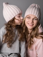 Шапка вязаная демисезонная тыковка