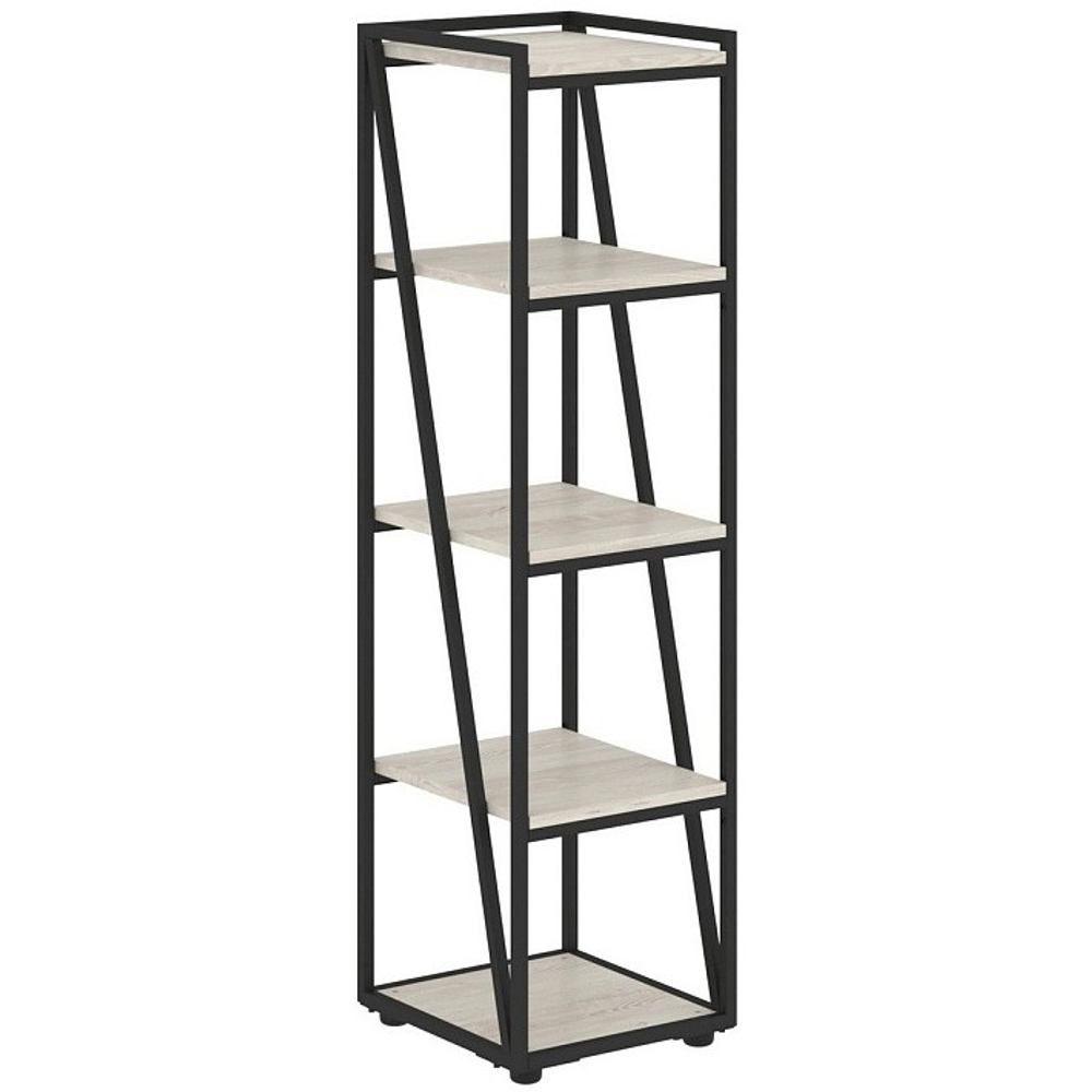 Стеллаж узкий средний на металлическом каркасе LOFTIS (ЛОФТИС)