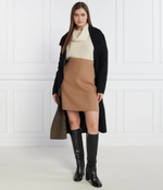 Хлопковая юбка Vocana BOSS BLACK - бежевый(50506809)