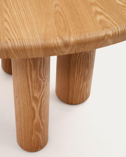 Mailen Круглый стол из ясеневого шпона с натуральной отделкой Ø 120 см Испания La Forma