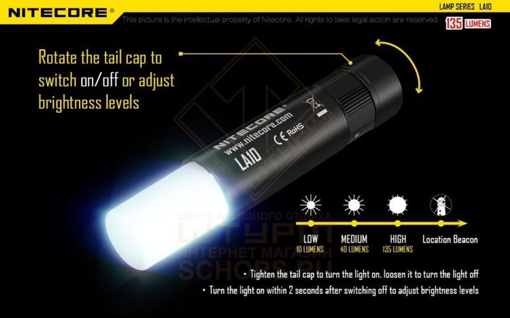 Фонарь кемпинговый Nitecore LA10