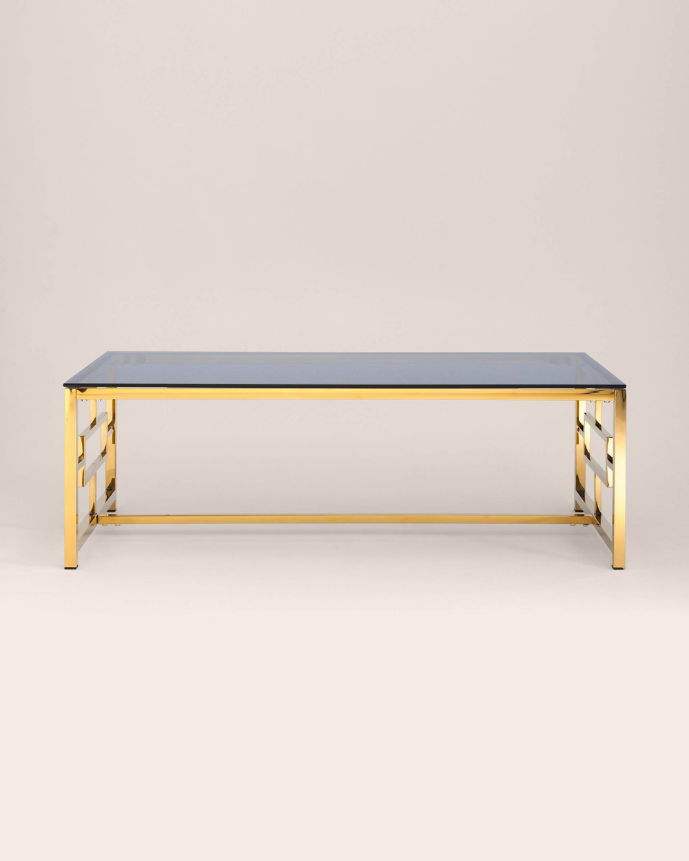 Журнальный стол 120*60 БРУКЛИН золото стекло smoke