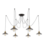 Citilux Эдисон CL451061 Люстра паук Венге Бронза