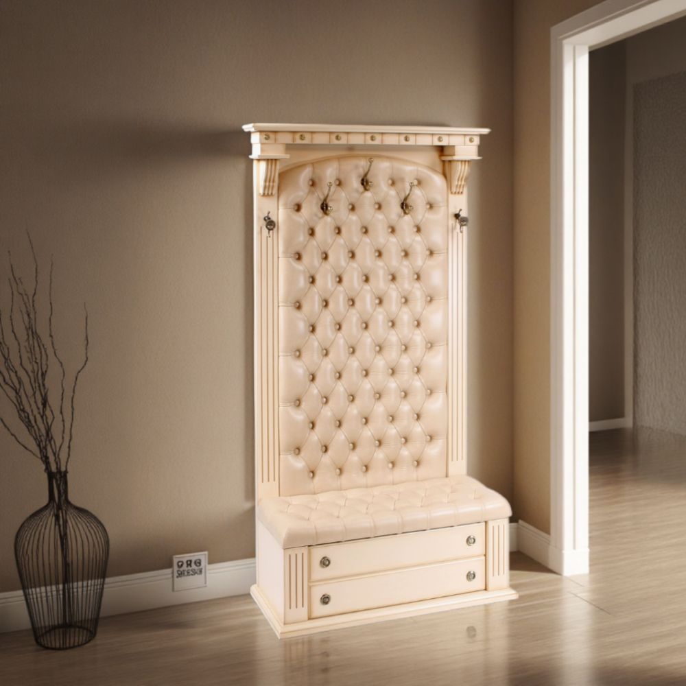 Прихожая с ящиком Тауэр 1/1 Айвори Беж