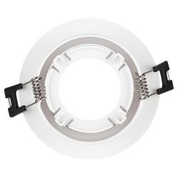 Светильник встраиваемый декоративный ЭРА KL90 WH под лампу MR16 GU5.3 белый пластиковый