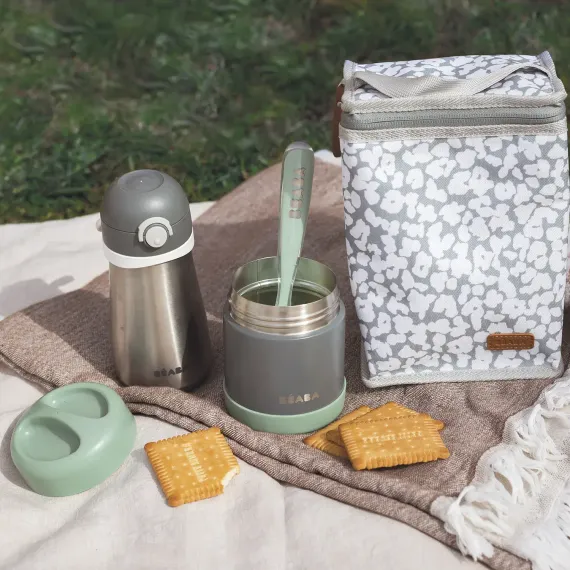 Термоконтейнер Beaba Thermo-portion 300 ml Mineral Grey