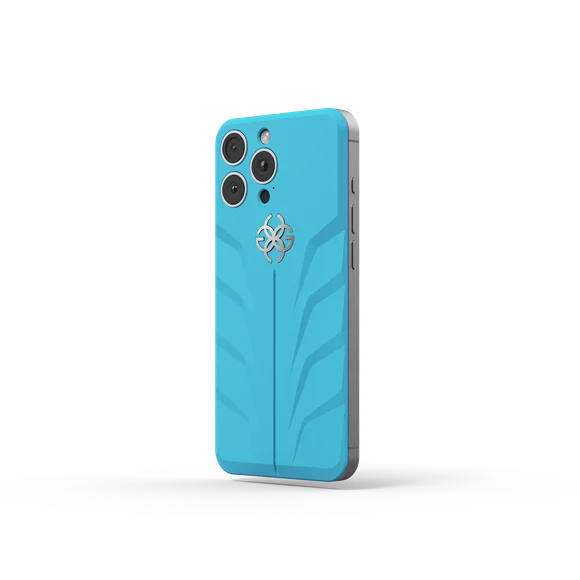 Чехол для iPhone на магните - RSR16 - CURACAO BLUE