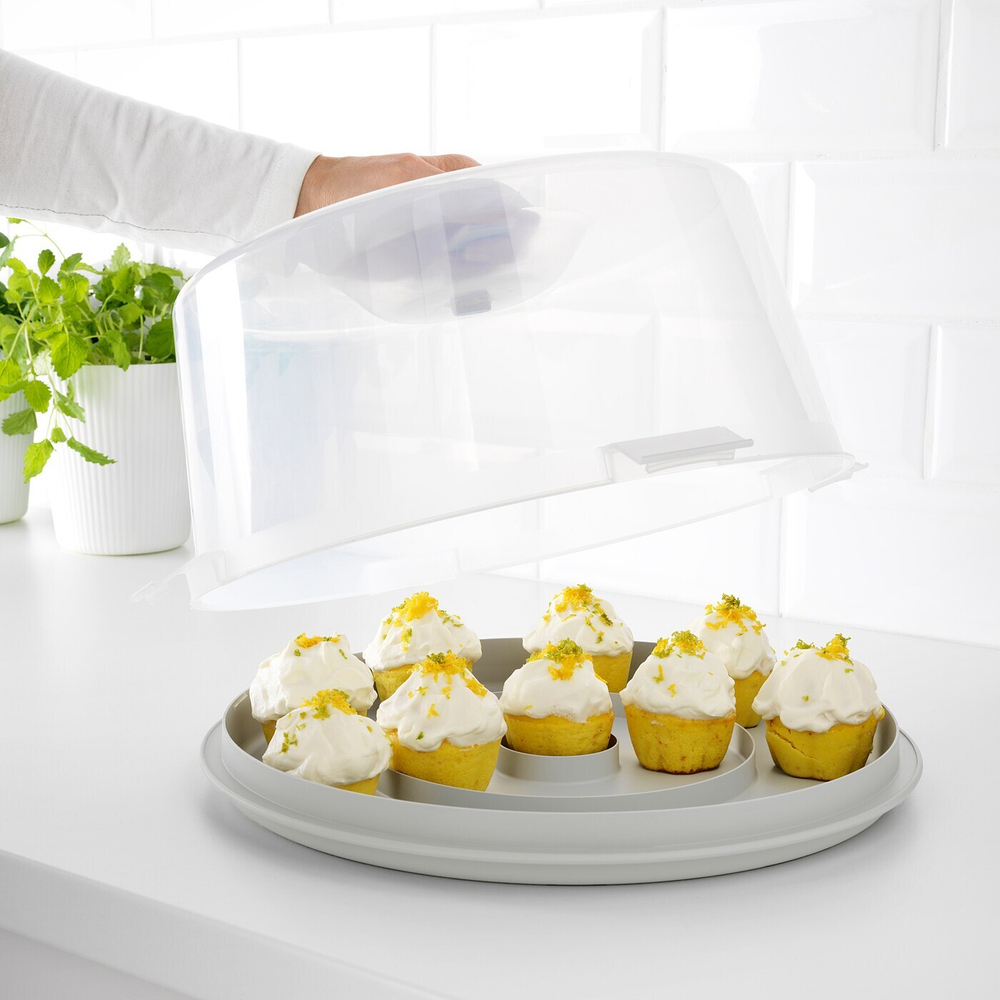IKEA KRISPIG  (ИКЕА КРИСПИГ)  -  Контейнер для торта, 36 см